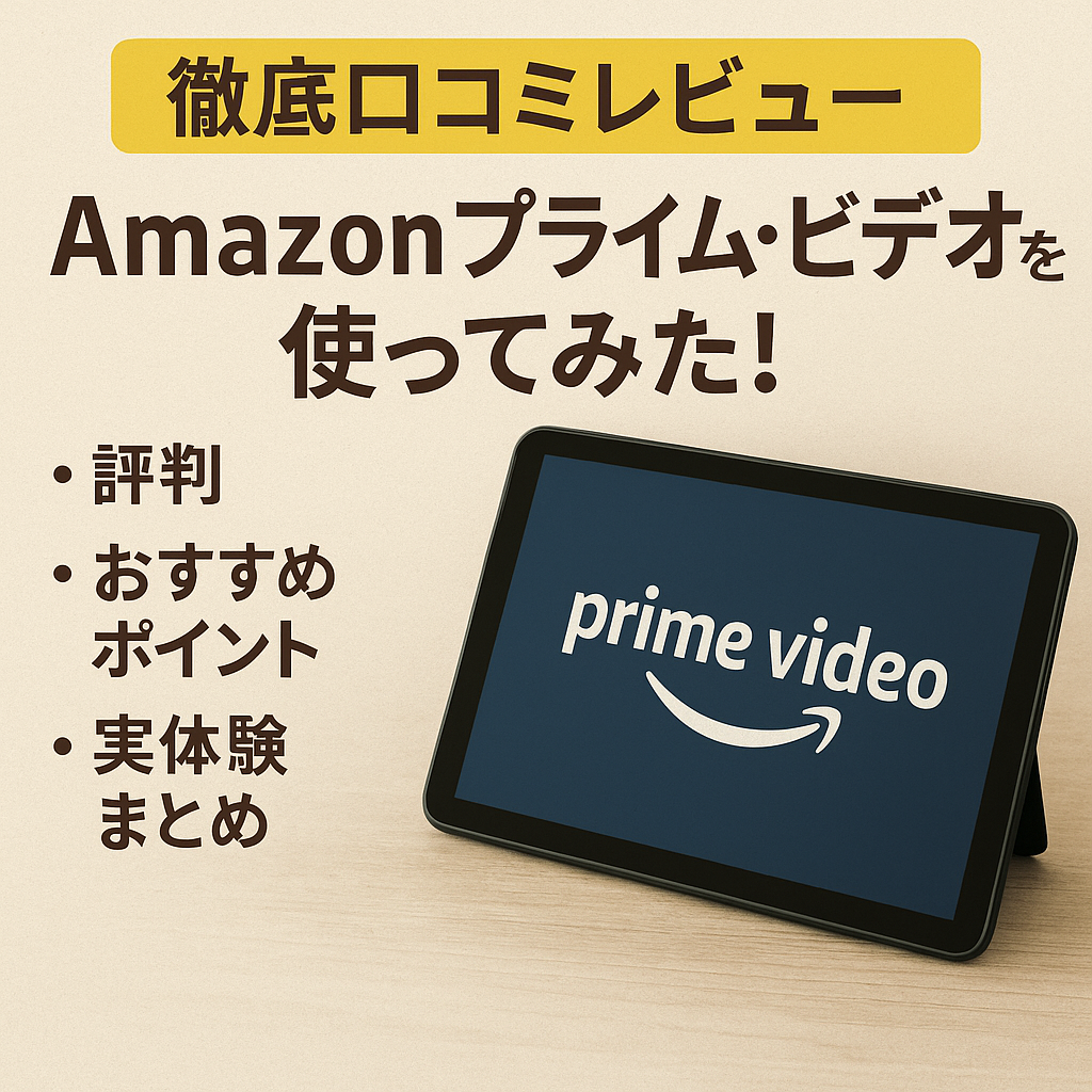 【徹底口コミレビュー】Amazonプライム・ビデオを使ってみた！評判・おすすめポイント・実体験まとめ