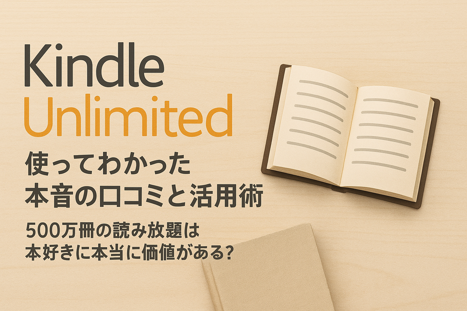 【評判・レビュー】Kindle Unlimitedを使ってわかった本音の口コミと活用術──500万冊の読み放題は本好きに本当に価値がある？