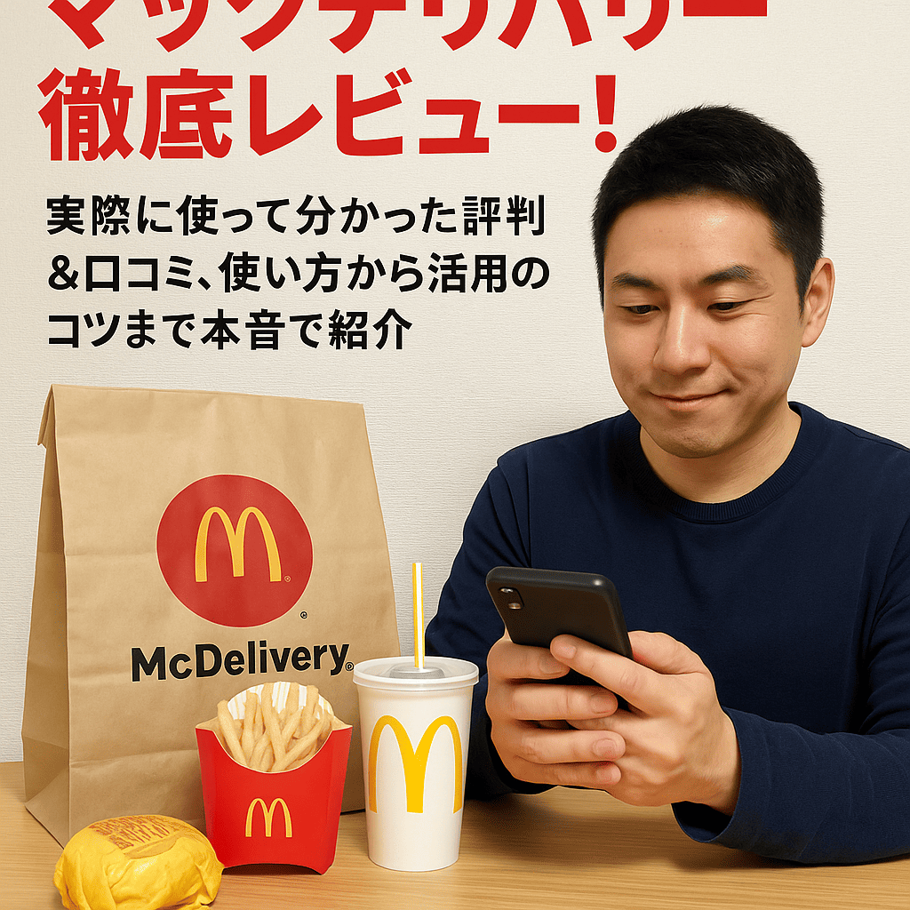 マックデリバリー徹底レビュー！実際に使って分かった評判＆口コミ、使い方から活用のコツまで本音で紹介