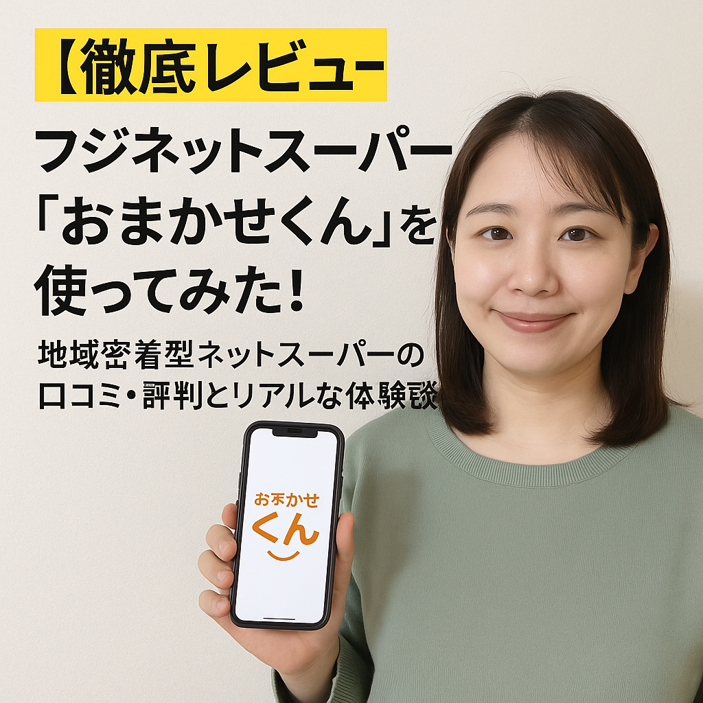 【徹底レビュー】フジネットスーパー「おまかせくん」を使ってみた！地域密着型ネットスーパーの口コミ・評判とリアルな体験談