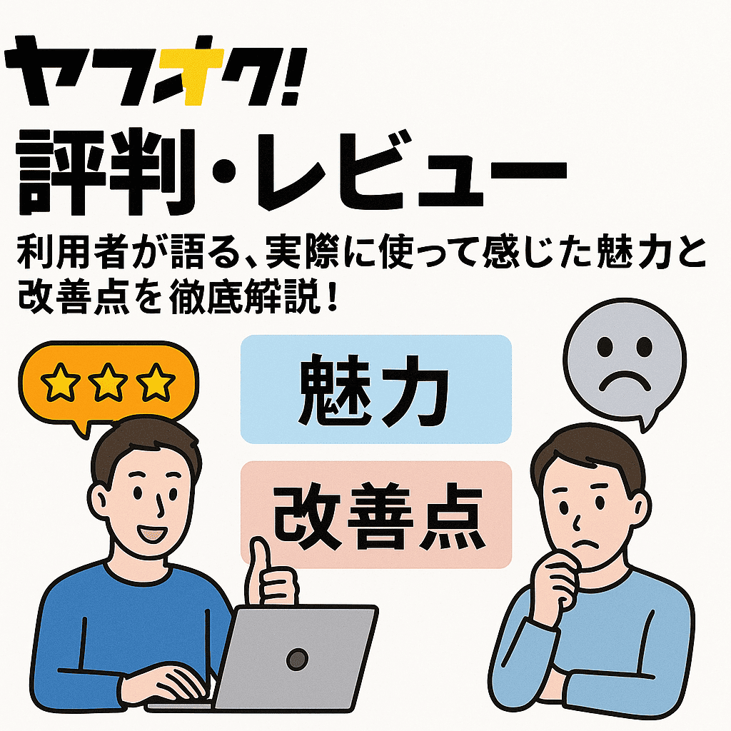 【ヤフオク!の評判・レビュー】利用者が語る、実際に使って感じた魅力と改善点を徹底解説！