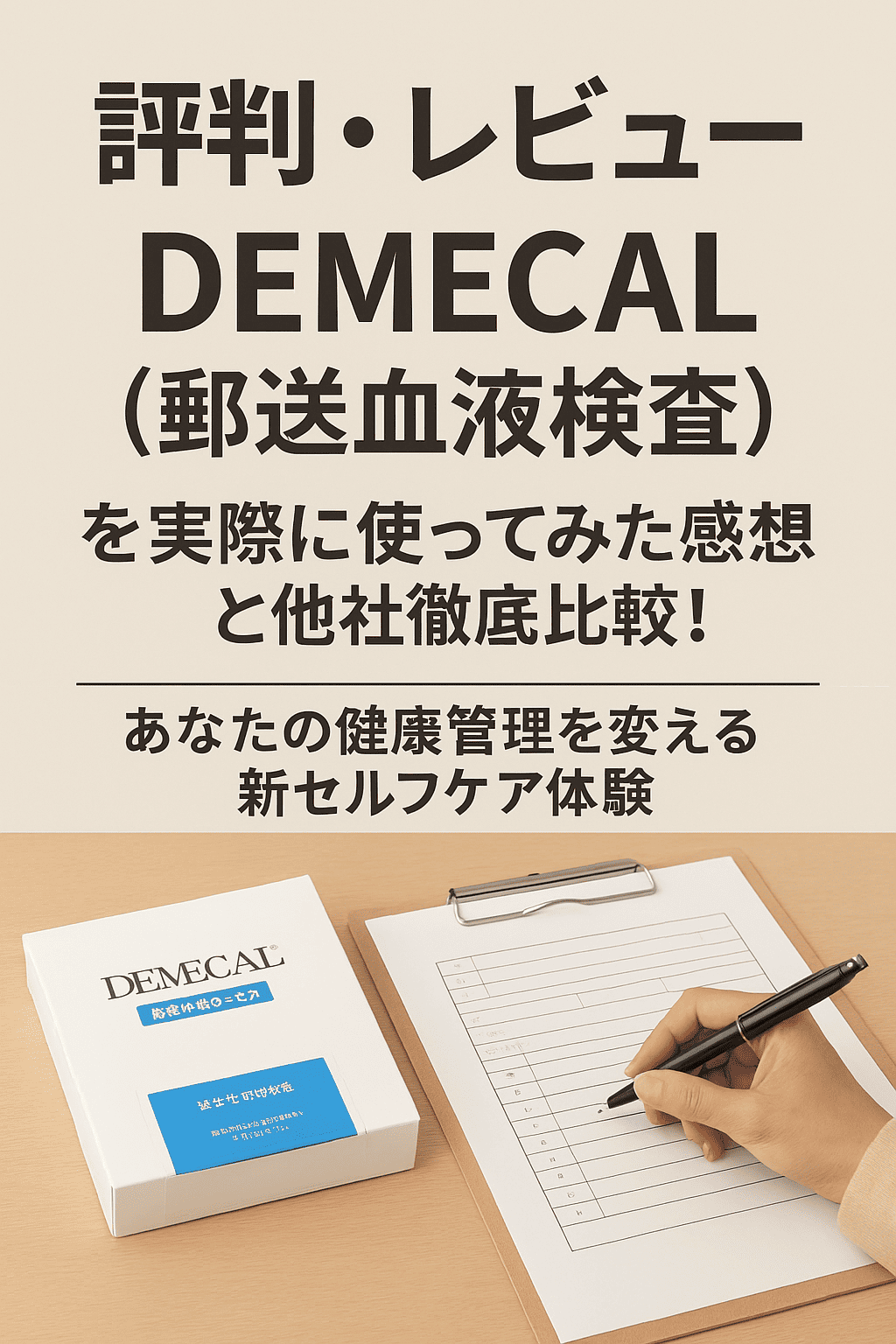 【評判・レビュー】「DEMECAL（郵送血液検査）」を実際に使ってみた感想と他社徹底比較！あなたの健康管理を変える新セルフケア体験